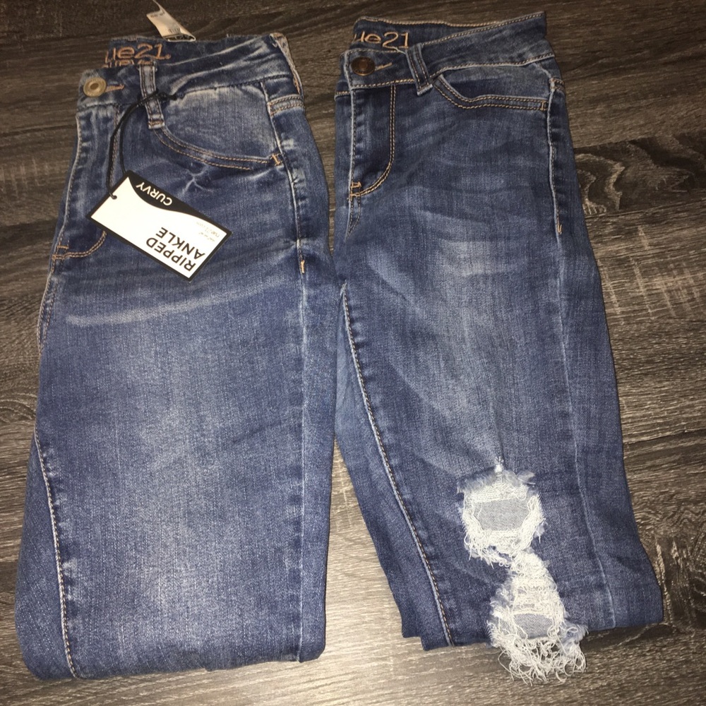 Curvy highrise and midrise jeggings